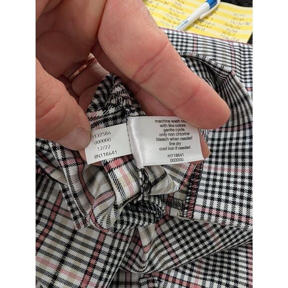 Lane Bryant The 4 Season Slim Capri‎ Trouser Pants women's 22 petite plaid NWTs - Picture 7 of 7